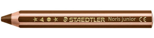 STAEDTLER Noris junior 140 Kindermalstift 3in1 van Dyke braun