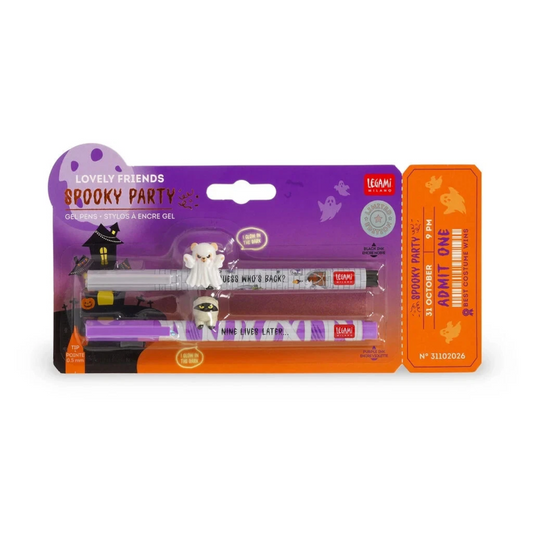 Legami Spooky Party 2er-Set Gelstifte Teddy Ghost & Kitty Mummy