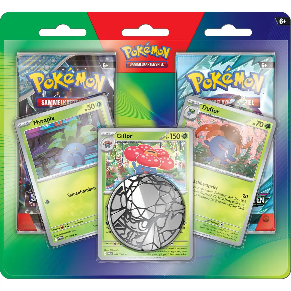 Pokémon 2er-Pack-Blister Myrapla, Duflor & Giflor – Deutsch