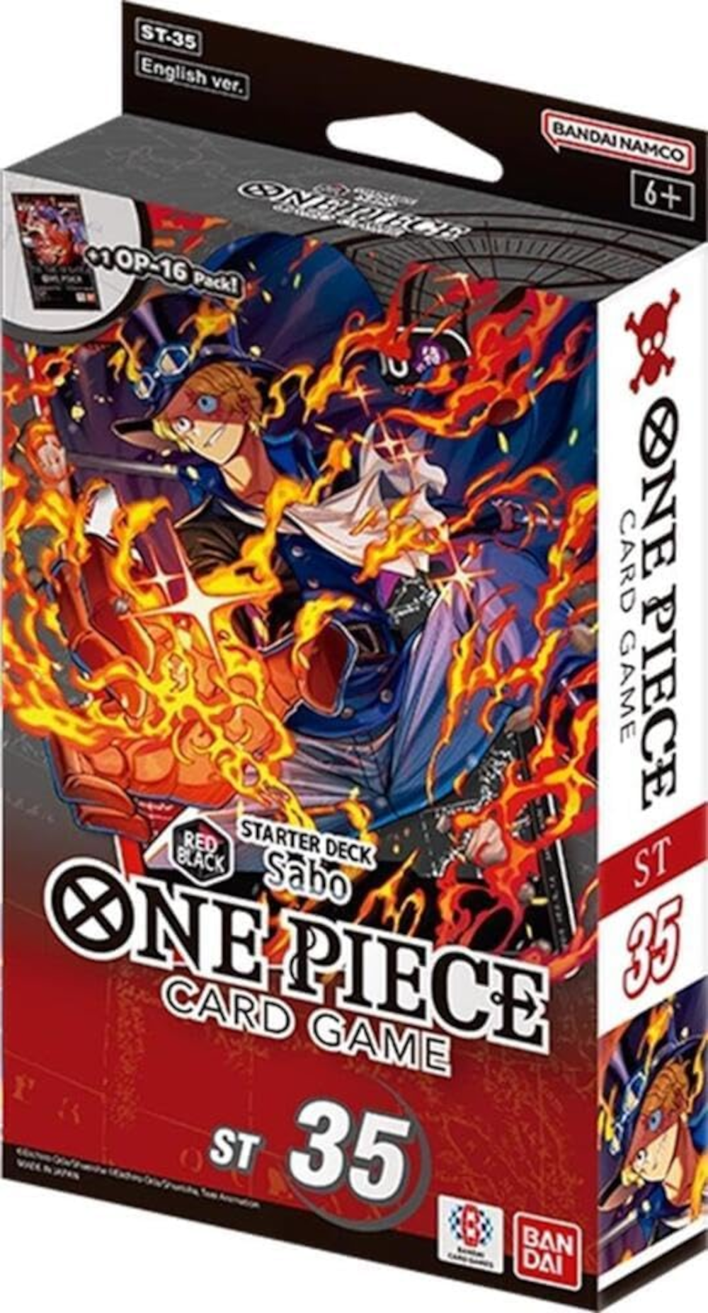 One Piece Card Game ST-35 Starter Deck – Sabo, Rot/Schwarz