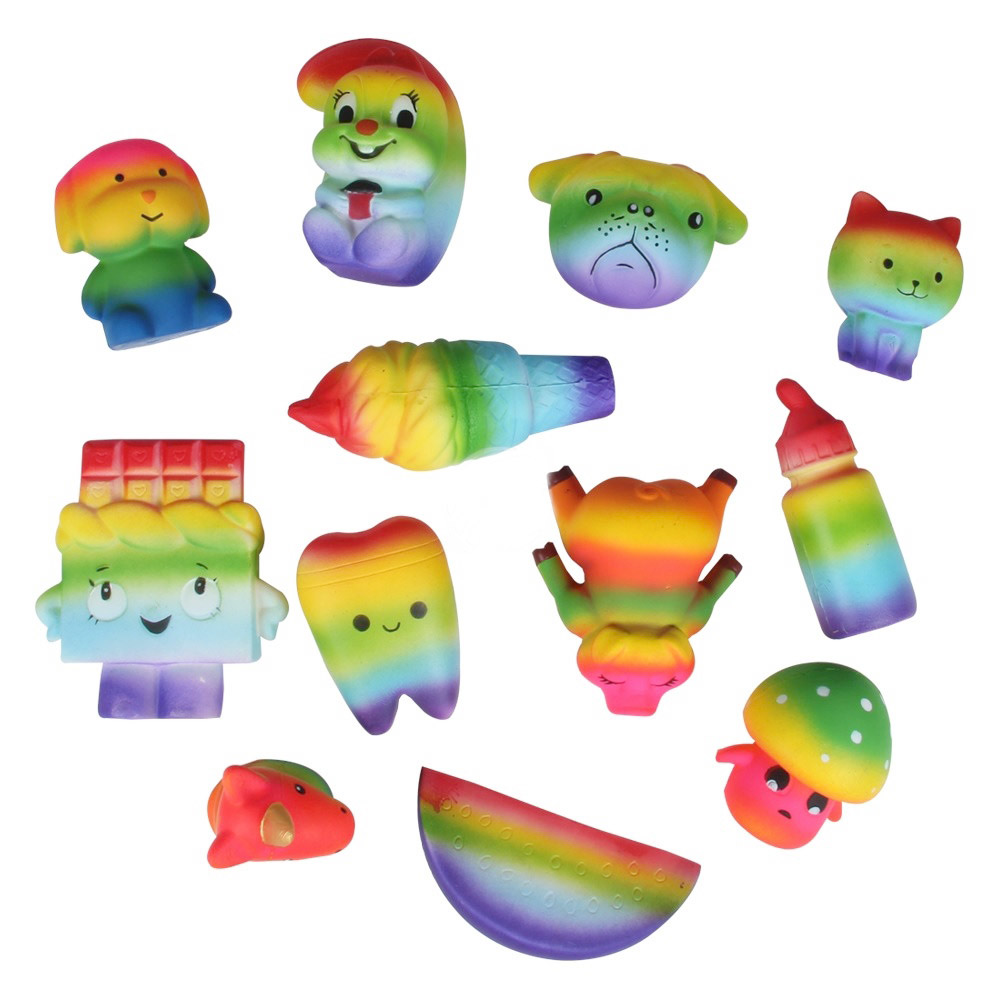 TRITON-X Squishy Rainbow, 1 Stück, zufälliges Design