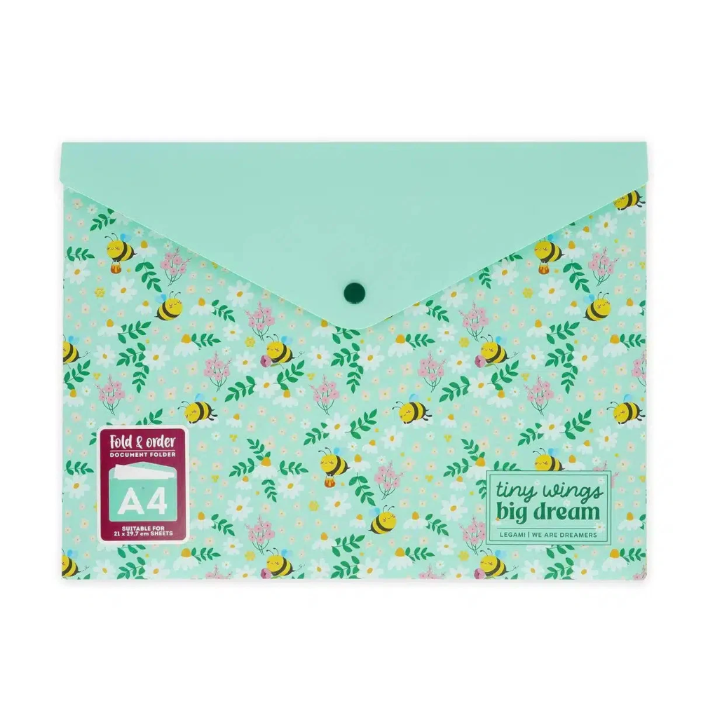 Fold & Order Dokumentenmappe A4 Bee Green | LEGAMI