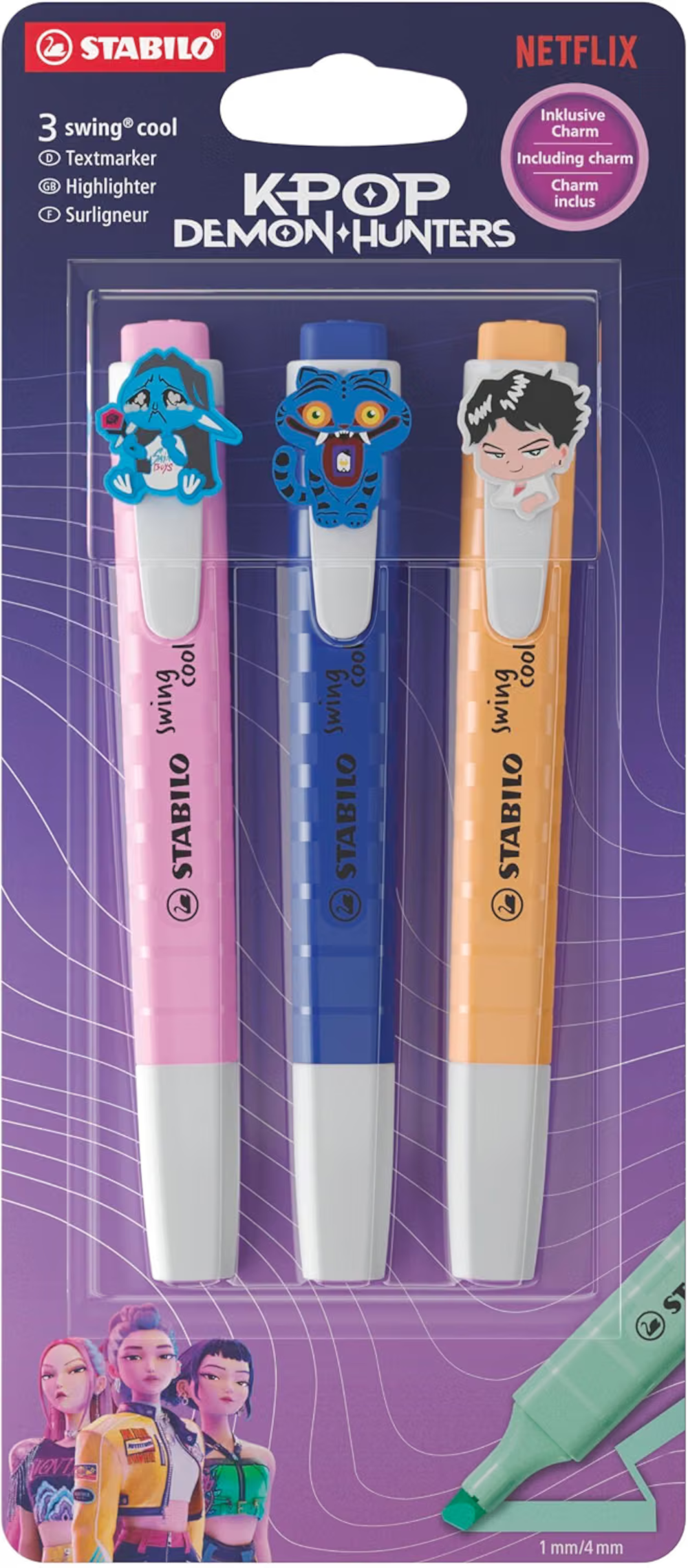 STABILO swing cool KPop Demon Hunters Textmarker