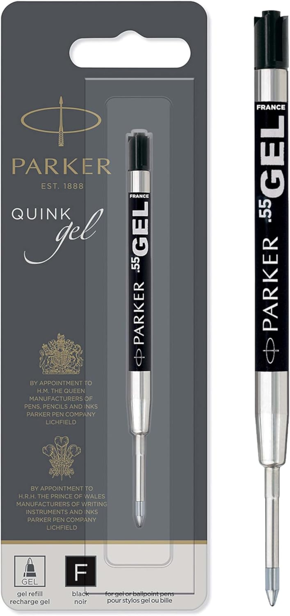 PARKER Gelmine F schwarz – Nachfüllmine für Kugelschreiber