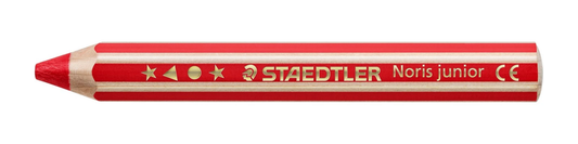 STAEDTLER Noris junior 140 Kindermalstift 3in1 zinnoberrot