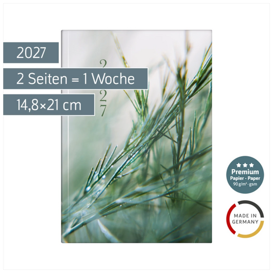 BRUNNEN YoungLine Buchkalender A5 Greeny 2027
