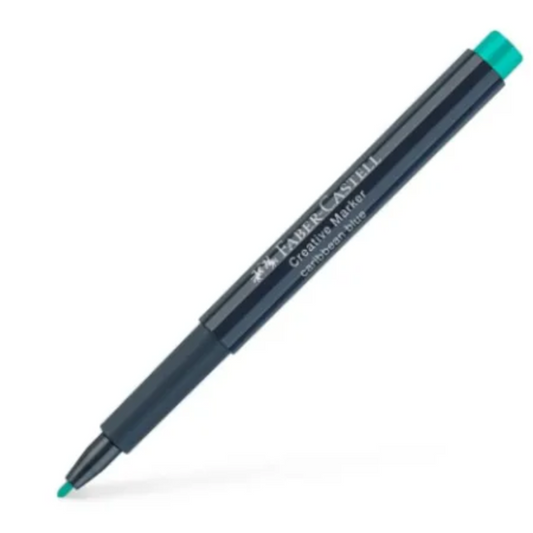 Faber-Castell Creative Marker 156 Caribbean Blue, feine Spitze