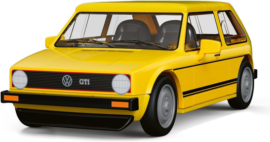 COBI VW Golf GTI 1976–1983 gelb – 74 Teile Bausteinset 1:35