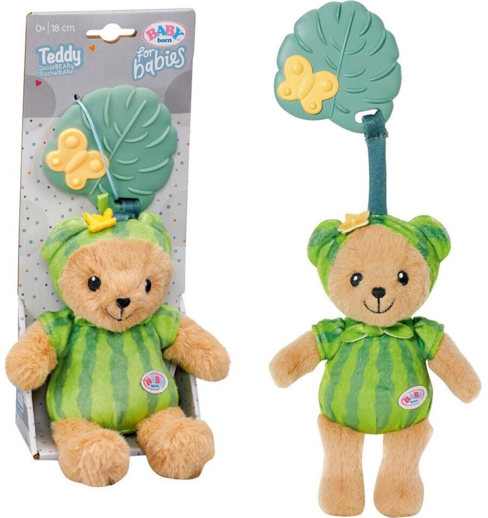 BABY born TeddyBeere 18 cm – grüner Teddy mit Beißring