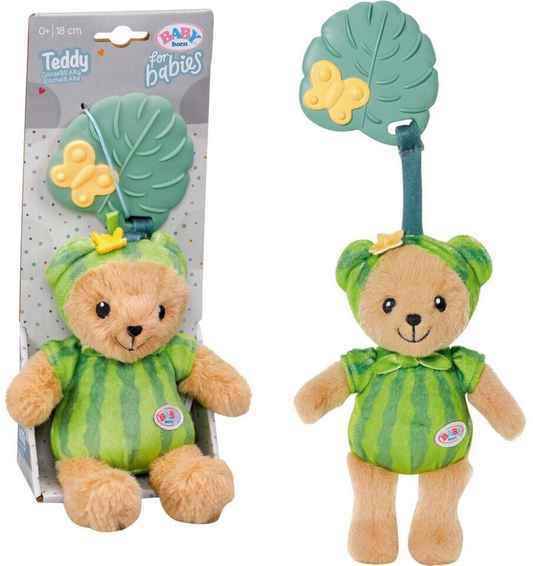 BABY born TeddyBeere 18 cm – grüner Teddy mit Beißring