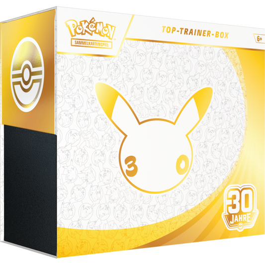Pokémon 30 Jahre Top Trainer Box deutsch mit 9 Boosterpacks