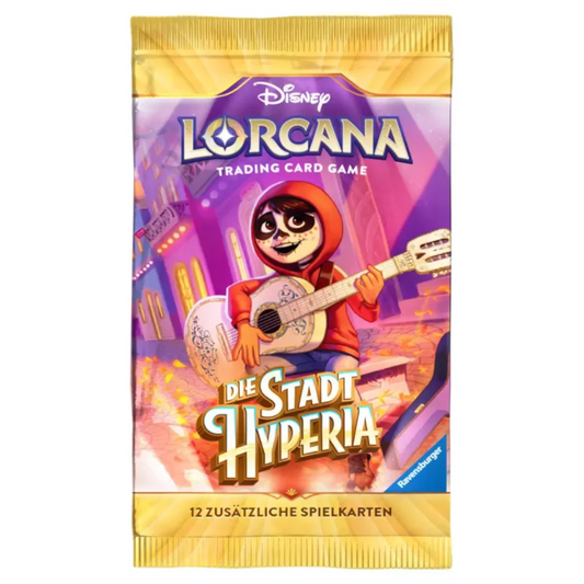 Disney Lorcana Hyperia Booster DE, 1 Stück, zufälliges Design