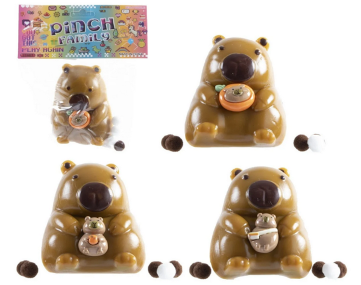 TRITON-X Squishy Capybara 8 cm – 1 Stück, zufälliges Design