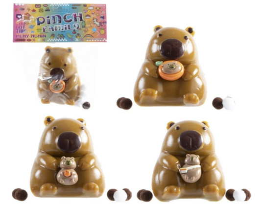 TRITON-X Squishy Capybara 8 cm – 1 Stück, zufälliges Design