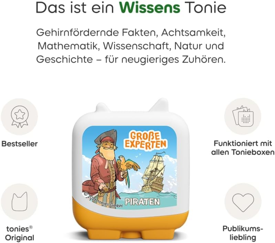 tonies Große Experten – Piraten & Seefahrt Hörfigur