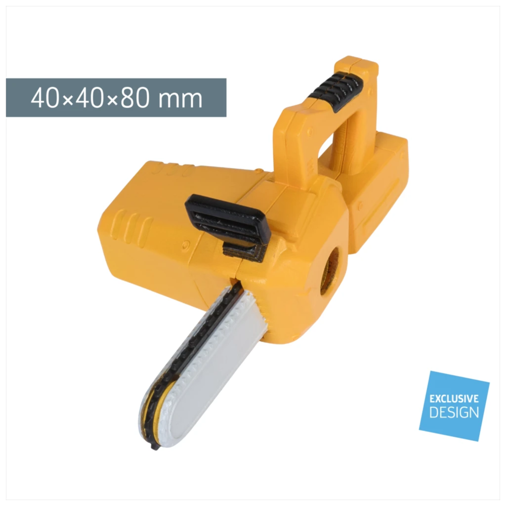 BRUNNEN Dosenspitzer Kettensäge gelb für Stifte bis 8 mm