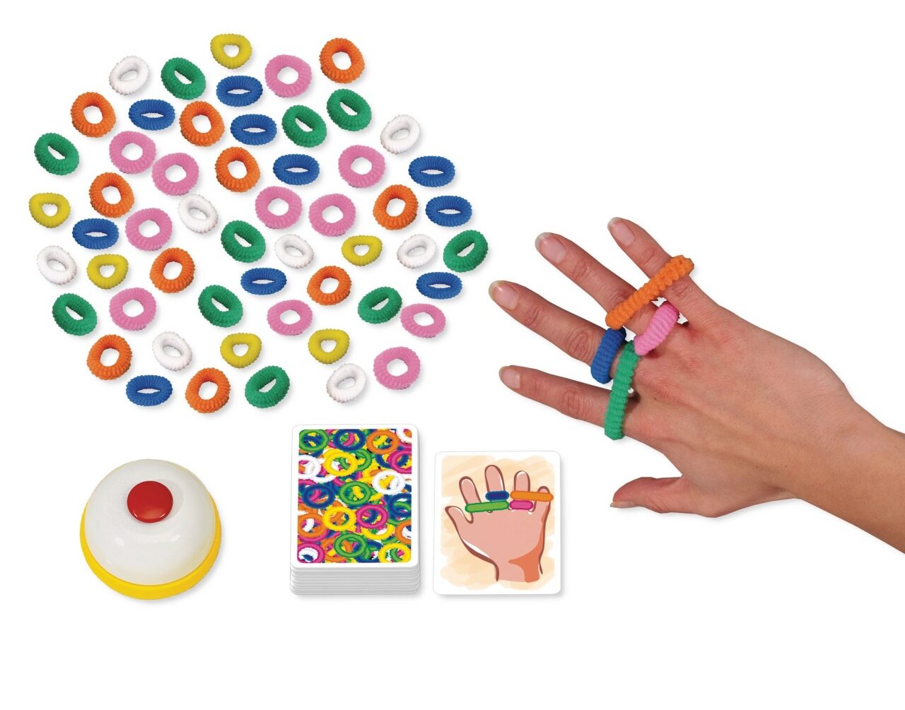 RinglDing – AMIGO Reaktionsspiel mit Haargummis