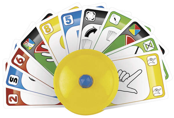 AMIGO Kartenhalter gelb – fässt bis zu 30 Karten