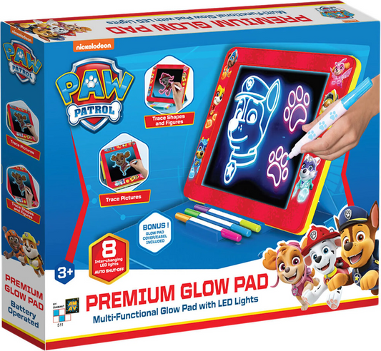 PAW PATROL Premium Leuchtpad - Magisches Zeichenerlebnis für kleine Künstler