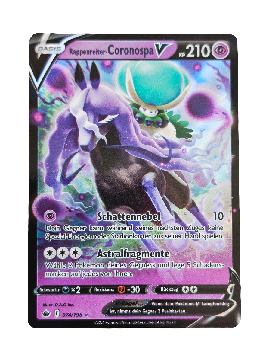 Pokemon Karte Rappenreiter-Coronospa V 074/198 Ultra Rare