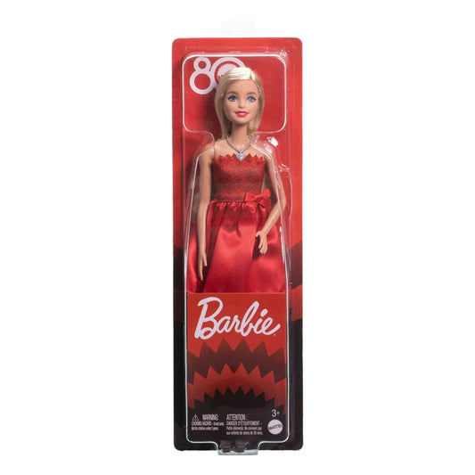 Barbie Mattel 80th Anniversary Ruby Red Sammelpuppe - Limitierte Jubiläumsedition