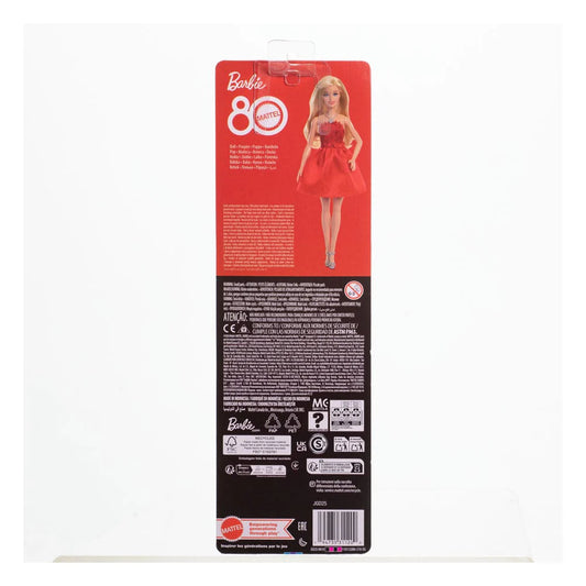 Barbie Mattel 80th Anniversary Ruby Red Sammelpuppe - Limitierte Jubiläumsedition