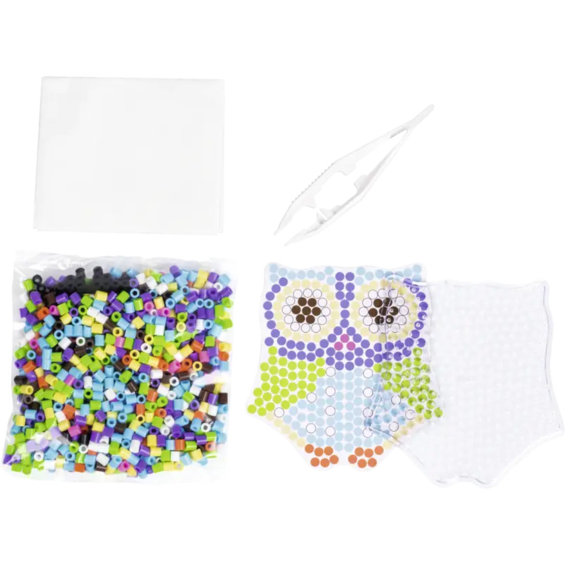 Bastelset Bügelperlen Eule - Kreatives DIY-Set für Kinder