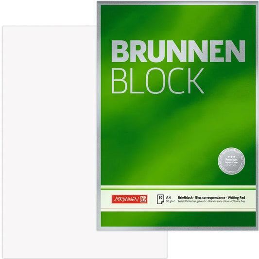 Premium Schulblock A4 blanko - 90g Papier für perfekte Schreibergebnisse