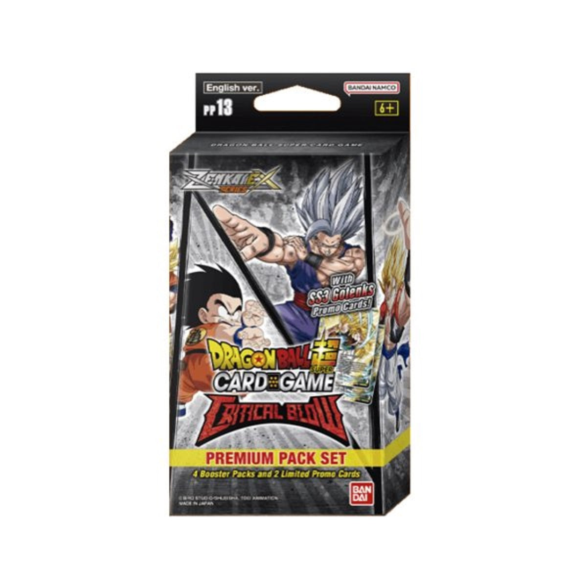 Dragon Ball Super Premium Pack - Zenkai Series Set 05 PP13 - Critical Blow (englisch) - 4 Booster Packs