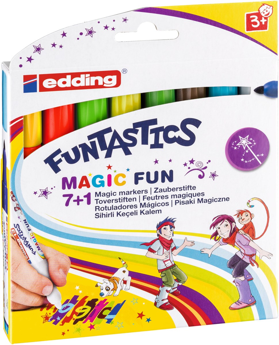 edding 13 Funtastics Magic Fun Fasermaler 8er-Set für Kinder