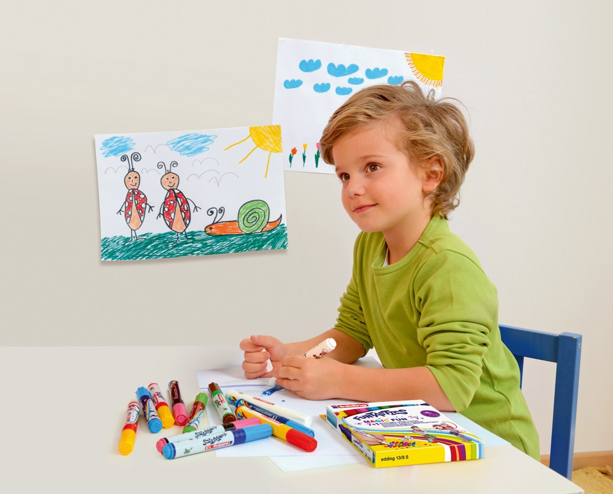 edding 13 Funtastics Magic Fun Fasermaler 8er-Set für Kinder