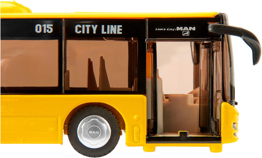 siku MAN Lion's City Stadtbus - Originalgetreues Spielzeugmodell im Maßstab 1:50