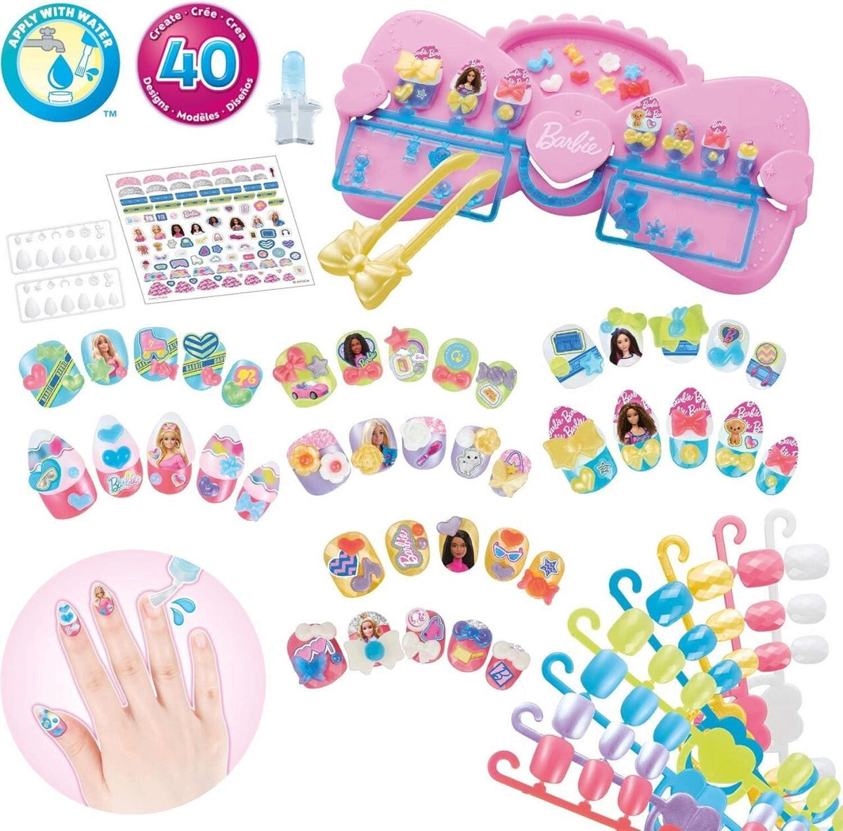 EPOCH Aquabeads Barbie Nagelstudio mit 40 Fingernägeln