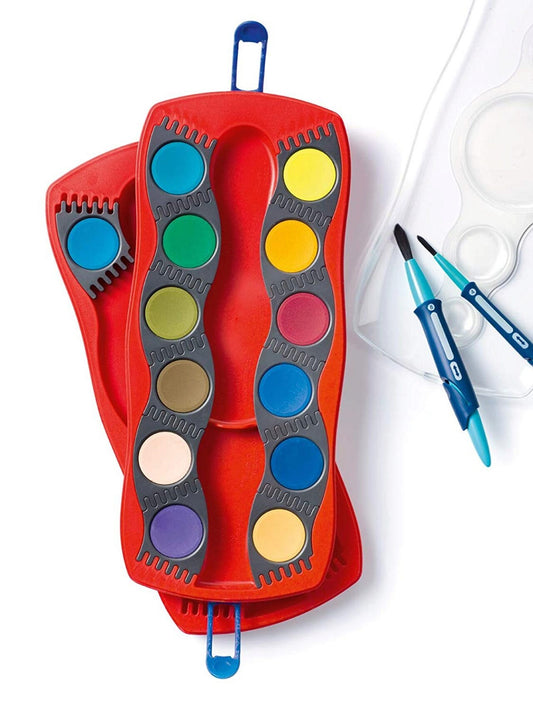 Faber-Castell Farbkasten Connector 24 Farben rot