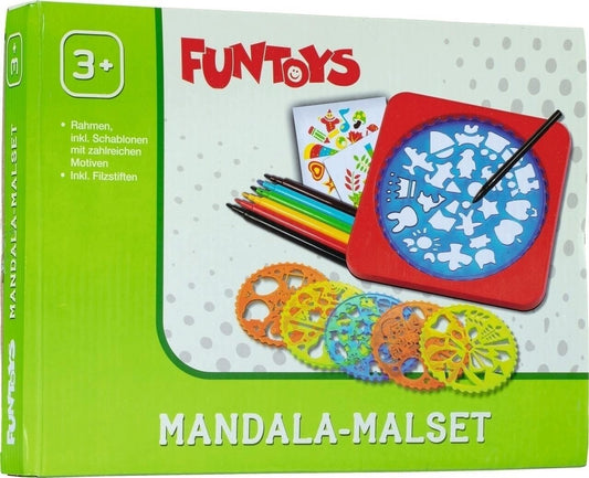 Mandala-Malset 19-teilig - Kreatives Entspannungsset für Kinder & Erwachsene