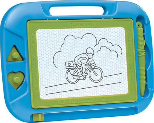 FUNTOYS Mini-Magnetmaltafel 20x15cm - Kreativität für unterwegs