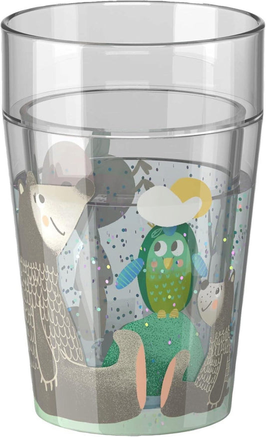 HABA Glitzerbecher Wald – Kinderbecher mit Glitzereffekt