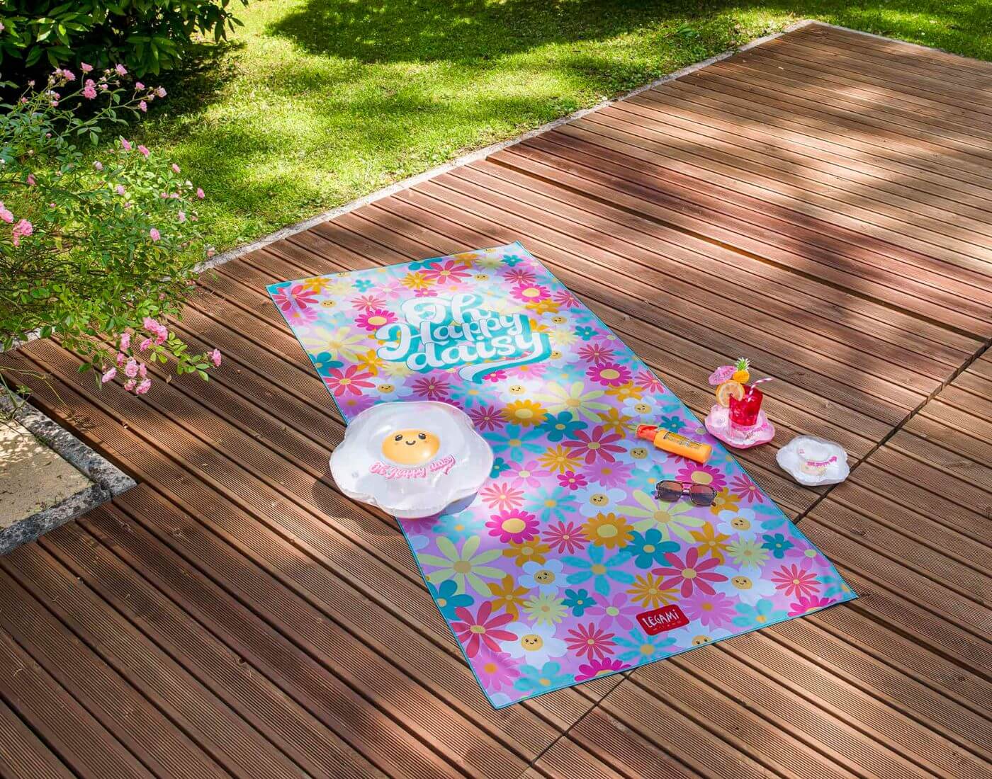 Legami Mikrofaser-Strandtuch Daisy 85x180 cm