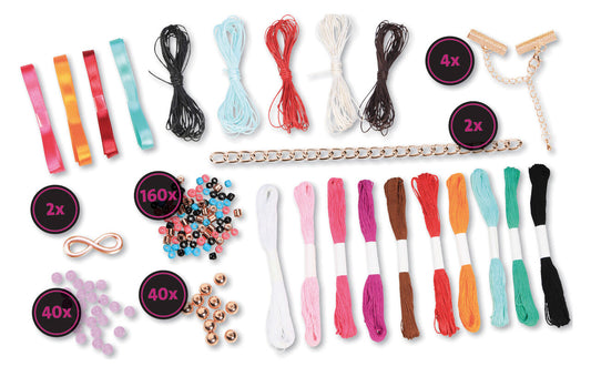 LENA Freundschaftsbänder Multi groß - Knüpfset ab 8 Jahren