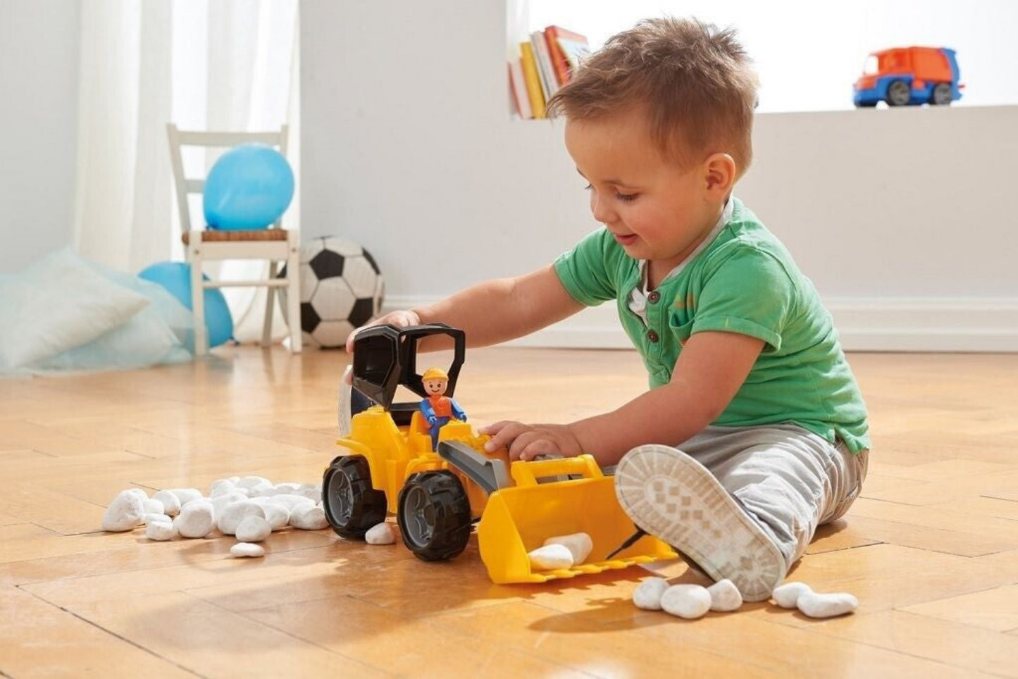 LENA TRUXX Schaufellader - robustes Baufahrzeug für Kinder