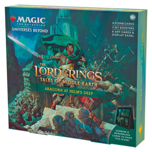 Magic the Gathering - The Lord of the Rings: Tales of Middle-earth ~ Scene Box mit Aragorn at Helm's Deep (englisch)