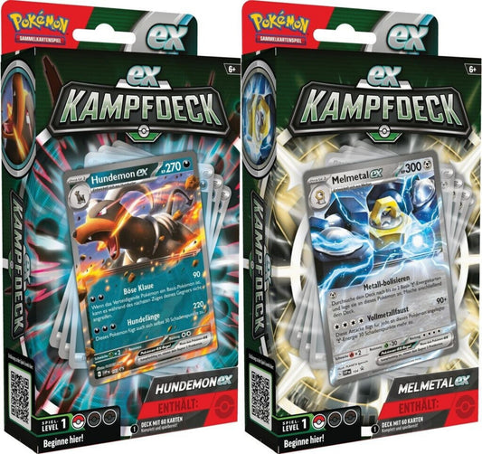 Pokémon Kampfdeck Hundemon & Melmetal - Sammelkarten
