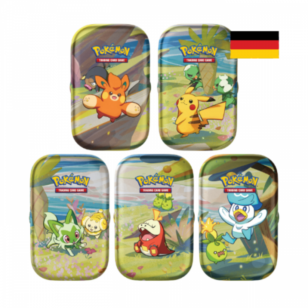 Pokemon Paldea Freunde: Zufällige Mini Tin (deutsch) - 2 Booster Packs