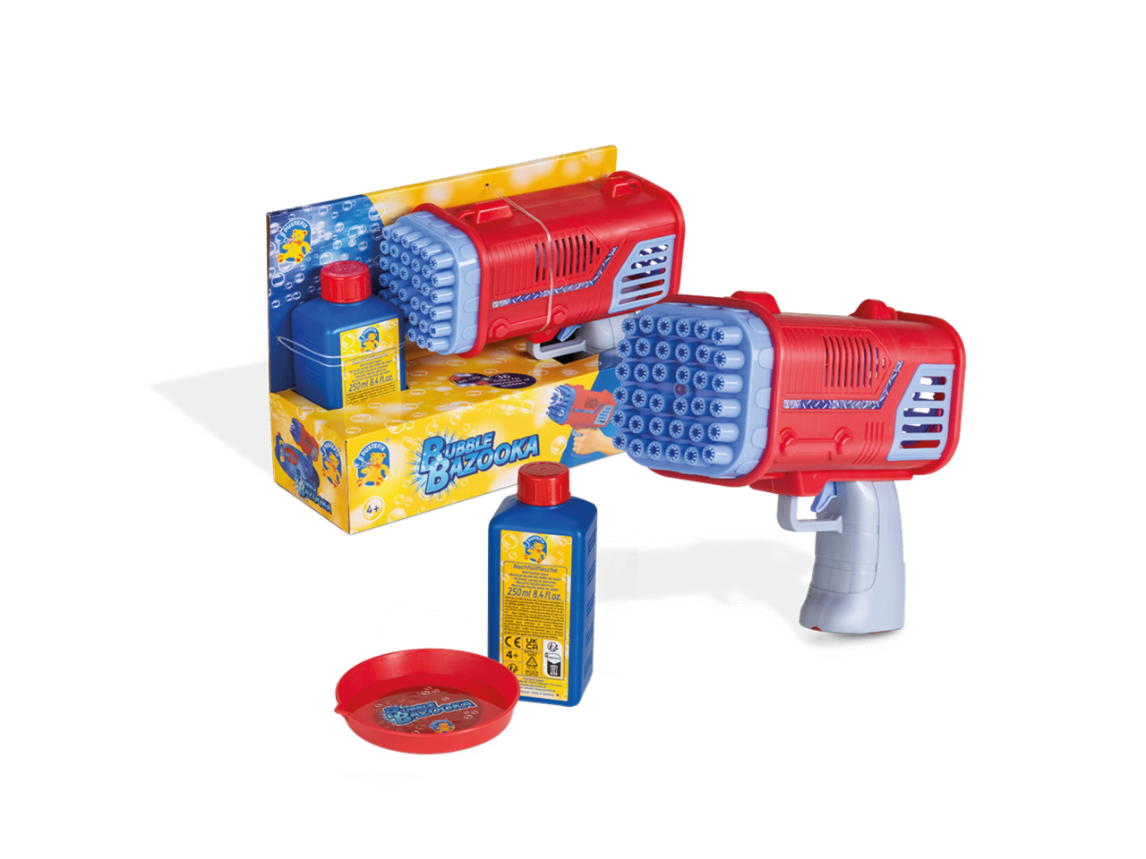 Pustefix Bubble Bazooka 36 Düsen LED + 250 ml Nachfüll