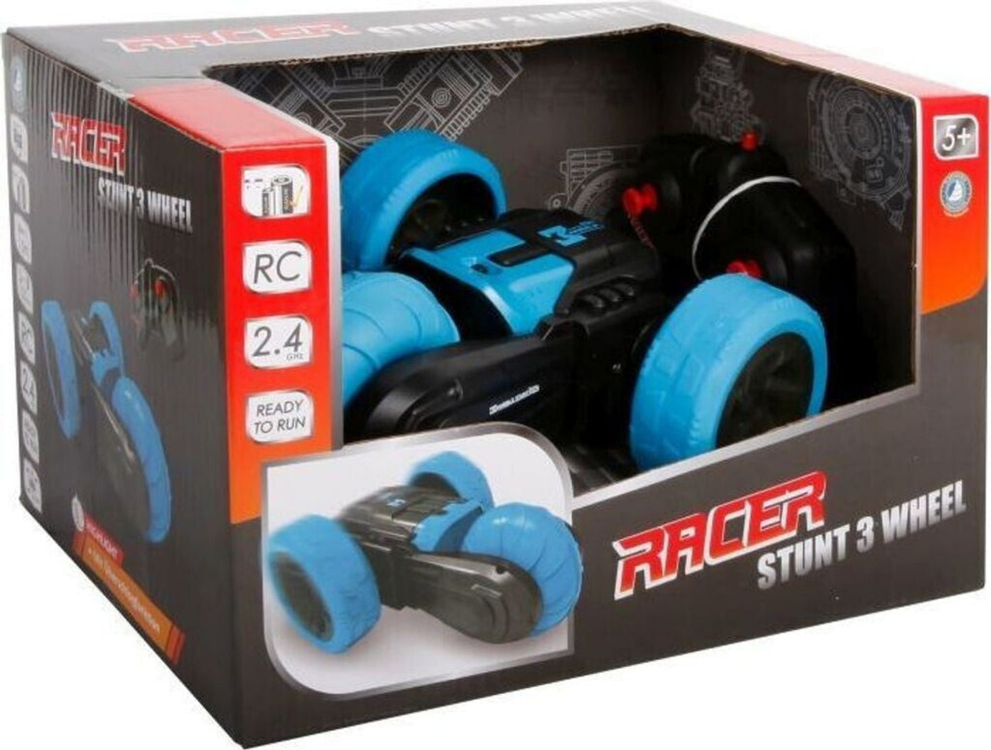 Racer R/C Stunt 3-Wheel - Ferngesteuertes Auto 2.4GHz