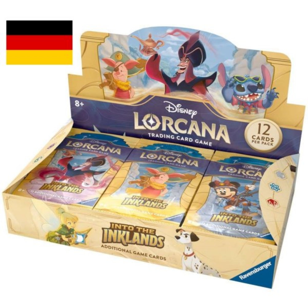 Disney Lorcana: Die Tintenlande - Display mit 24 Booster Packs (Deutsch)