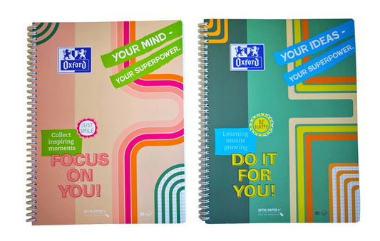 Oxford Collegeblock Mind Power 2026 A4+ 80 Bl. kariert