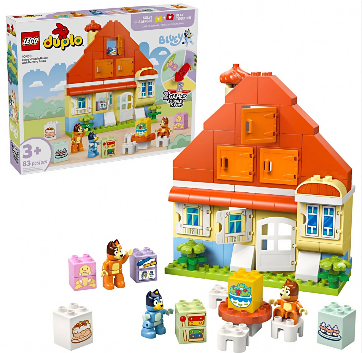 LEGO duplo Bluey´s Familienhaus mit Memory-Spiel 10459
