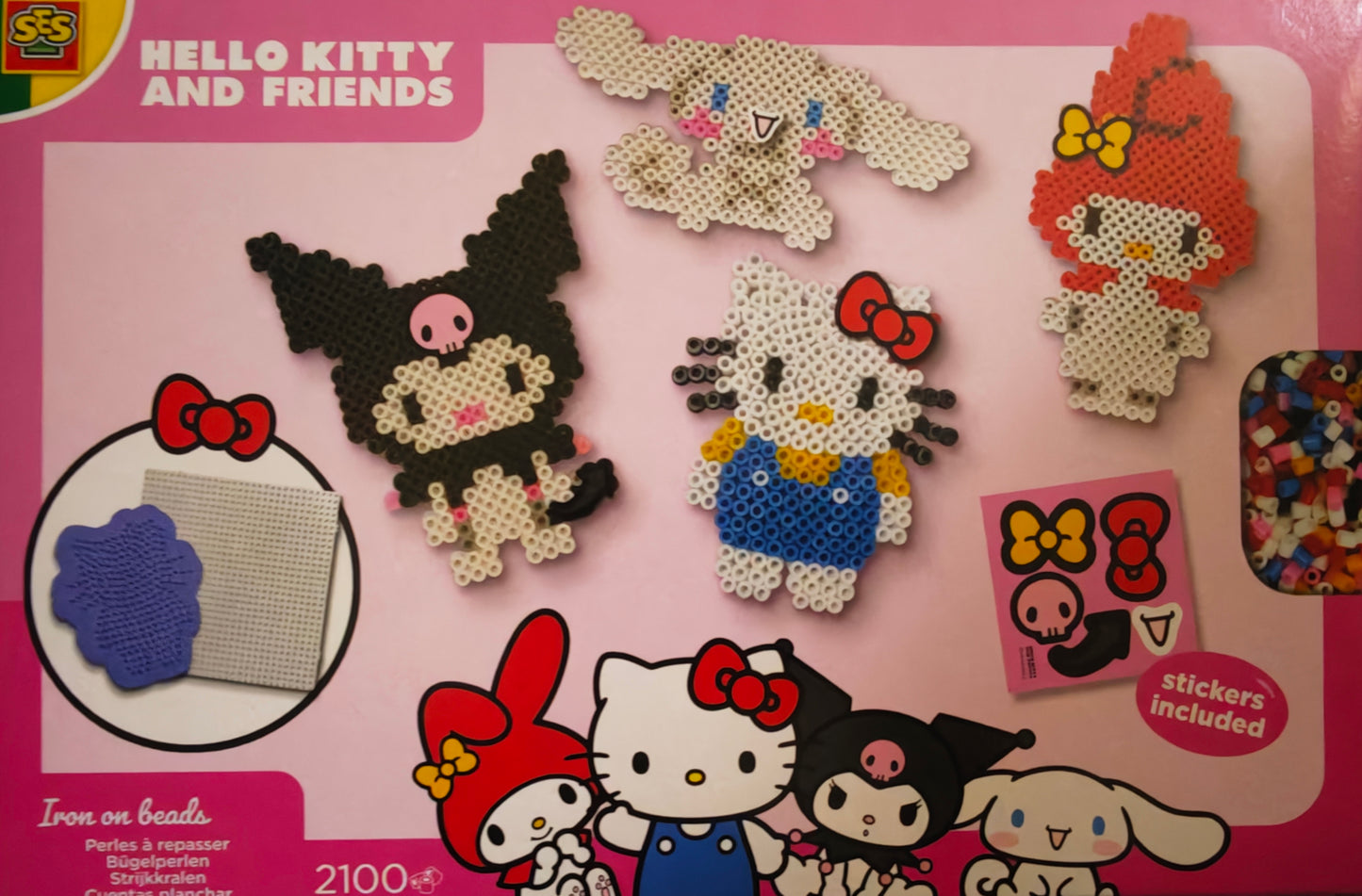Hello Kitty and Friends Bügelperlen-Set – SES Creative