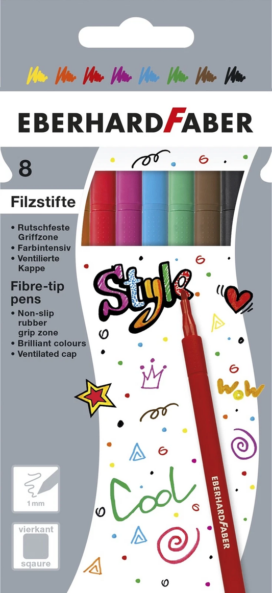 Eberhard Faber Filzstifte 8er-Set